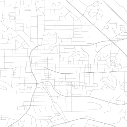 ROAD MAP OF MARIETTA, GEORGIA BY MAPBAKES