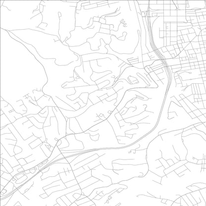 ROAD MAP OF PARK HILLS, KENTUCKY BY MAPBAKES