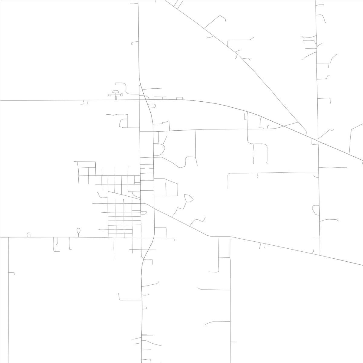 ROAD MAP OF MILAN, INDIANA BY MAPBAKES