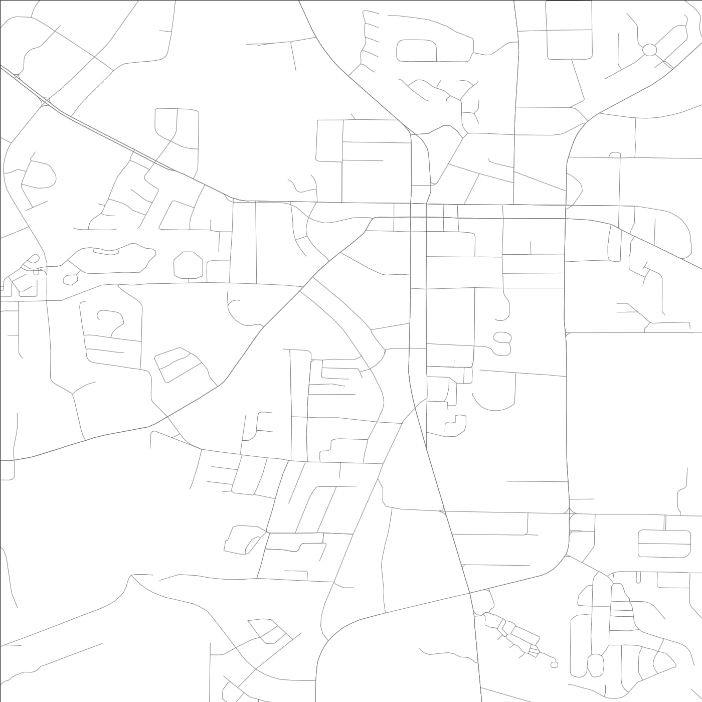 ROAD MAP OF MCDONOUGH, GEORGIA BY MAPBAKES