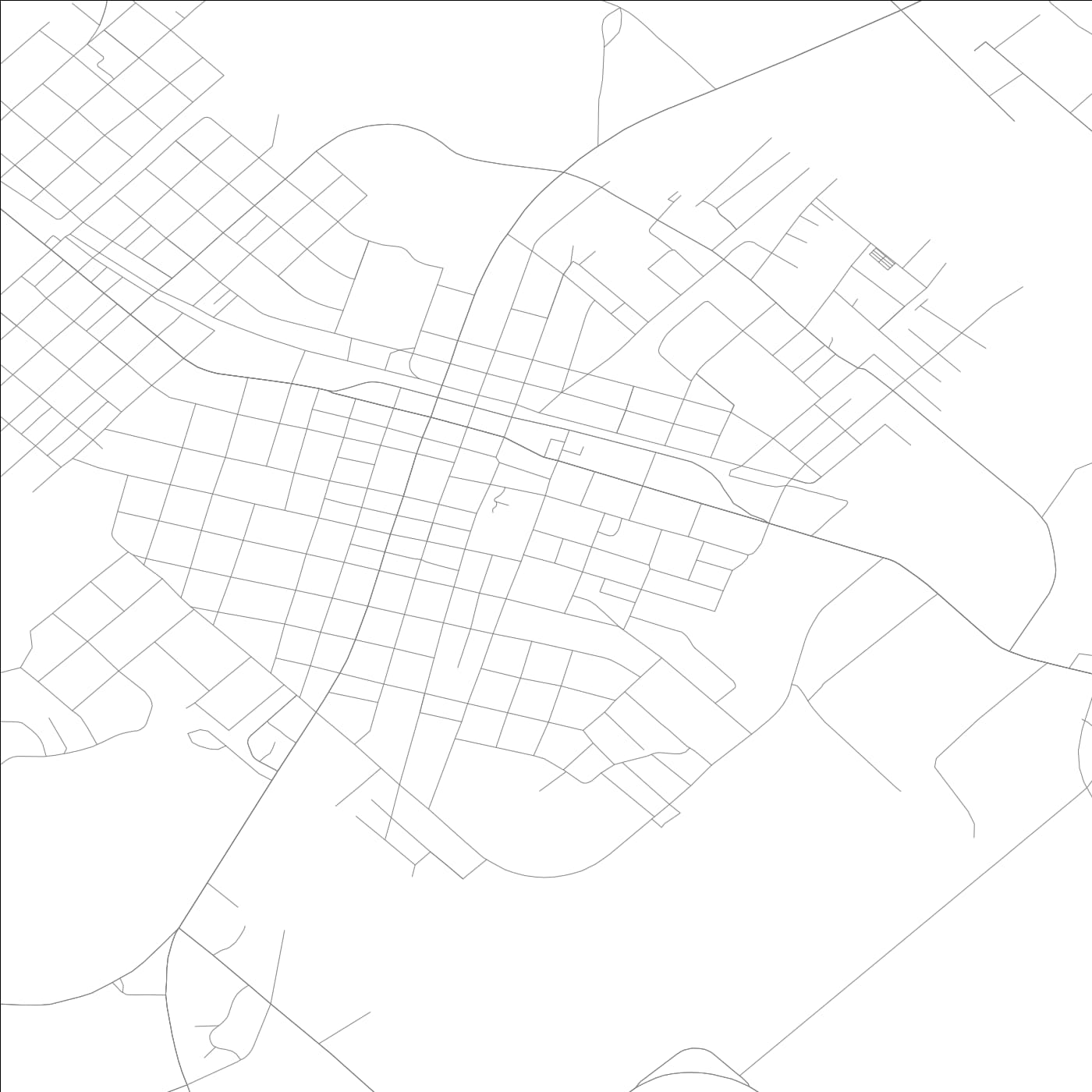 ROAD MAP OF MCRAE HELENA, GEORGIA BY MAPBAKES