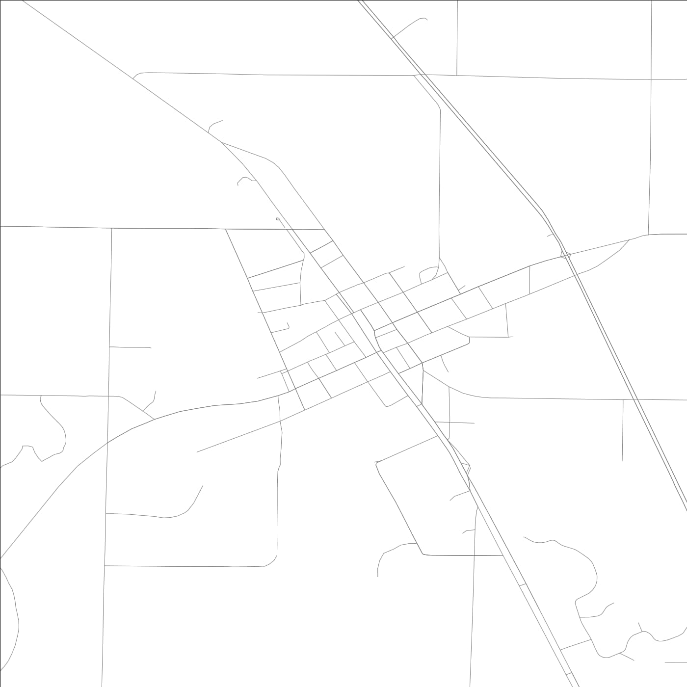 ROAD MAP OF MEIGS, GEORGIA BY MAPBAKES