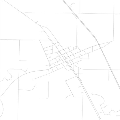 ROAD MAP OF MEIGS, GEORGIA BY MAPBAKES