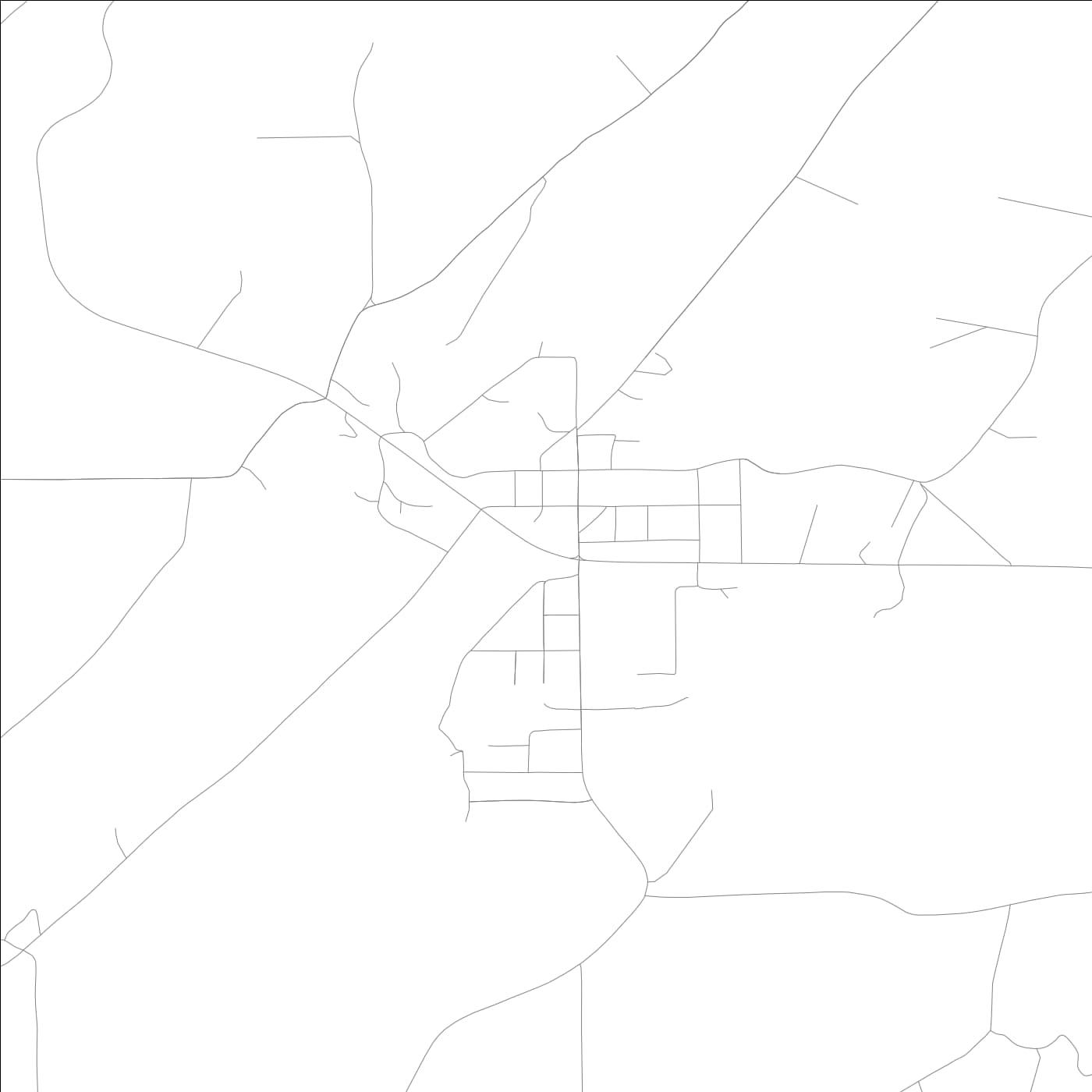 ROAD MAP OF MENLO, GEORGIA BY MAPBAKES