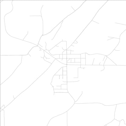 ROAD MAP OF MENLO, GEORGIA BY MAPBAKES