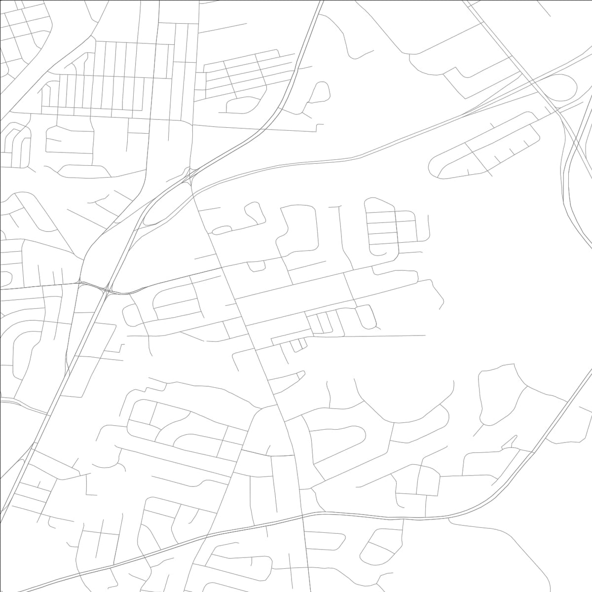 ROAD MAP OF KENT ACRES, DELAWARE BY MAPBAKES