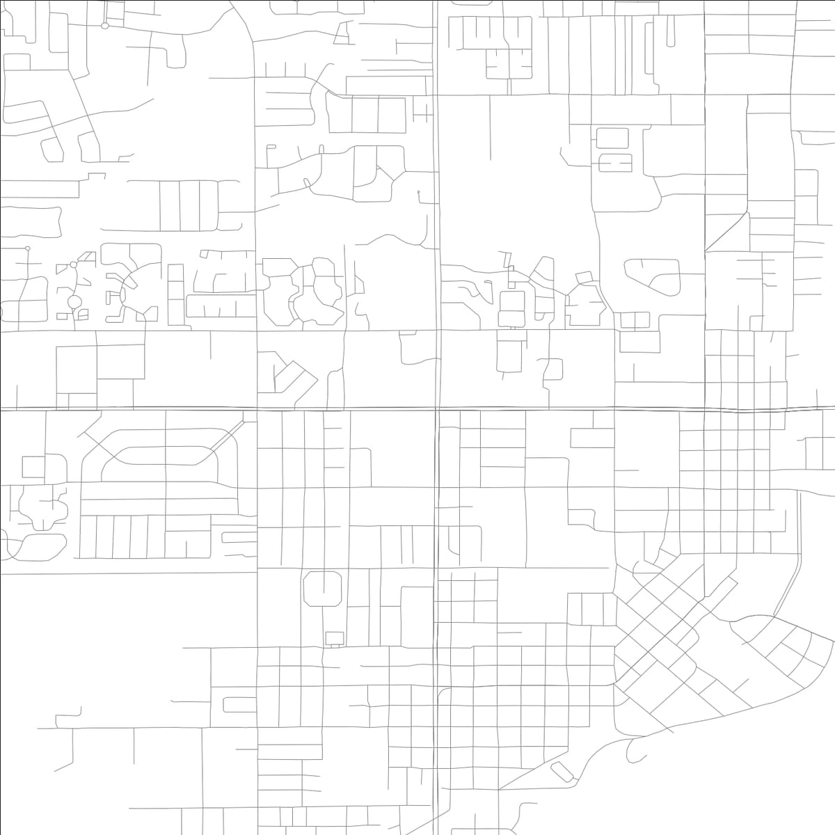 ROAD MAP OF KISSIMMEE, FLORIDA BY MAPBAKES