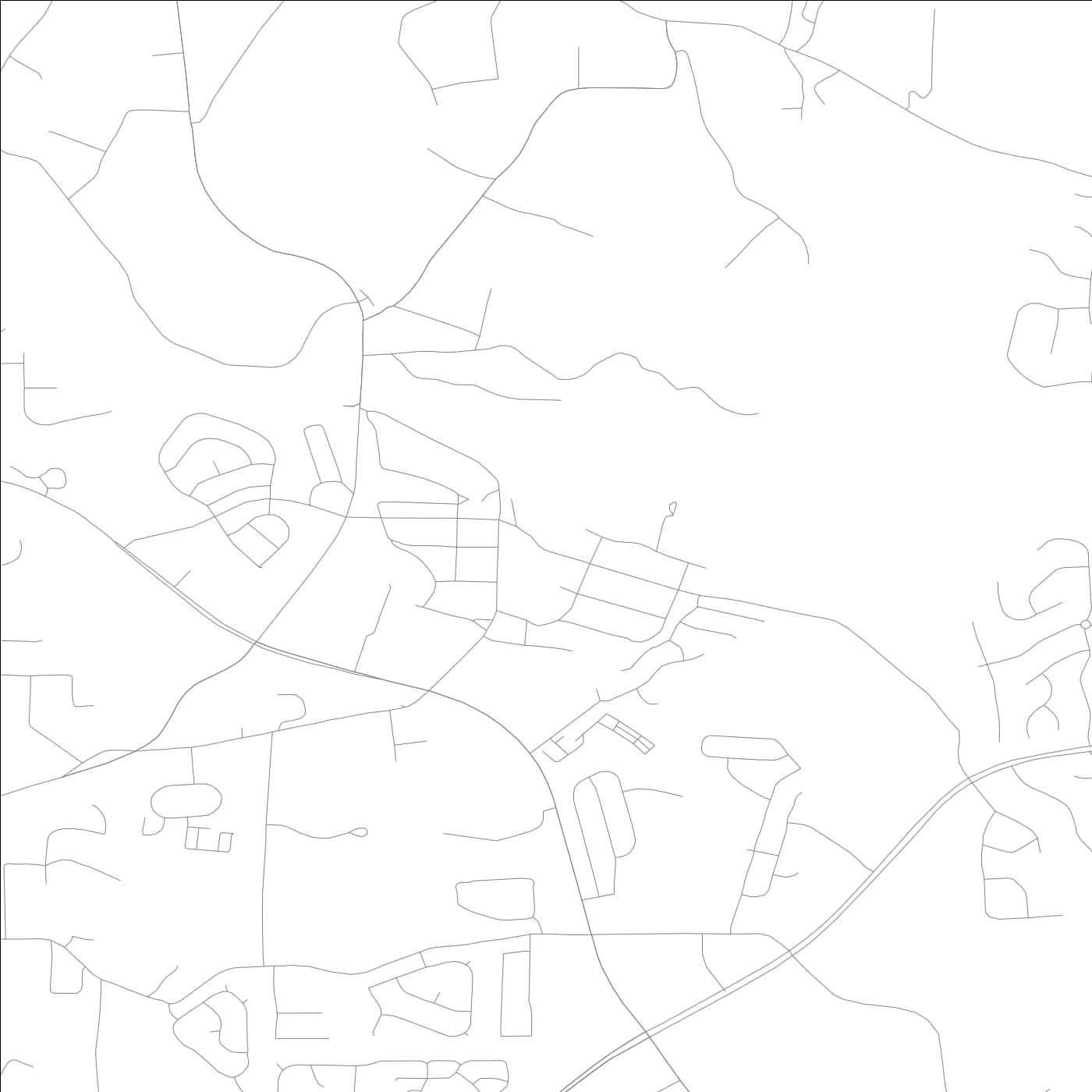 ROAD MAP OF MILSTEAD, GEORGIA BY MAPBAKES