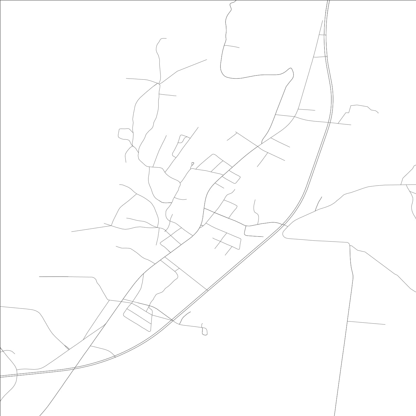 ROAD MAP OF POWDERLY, KENTUCKY BY MAPBAKES