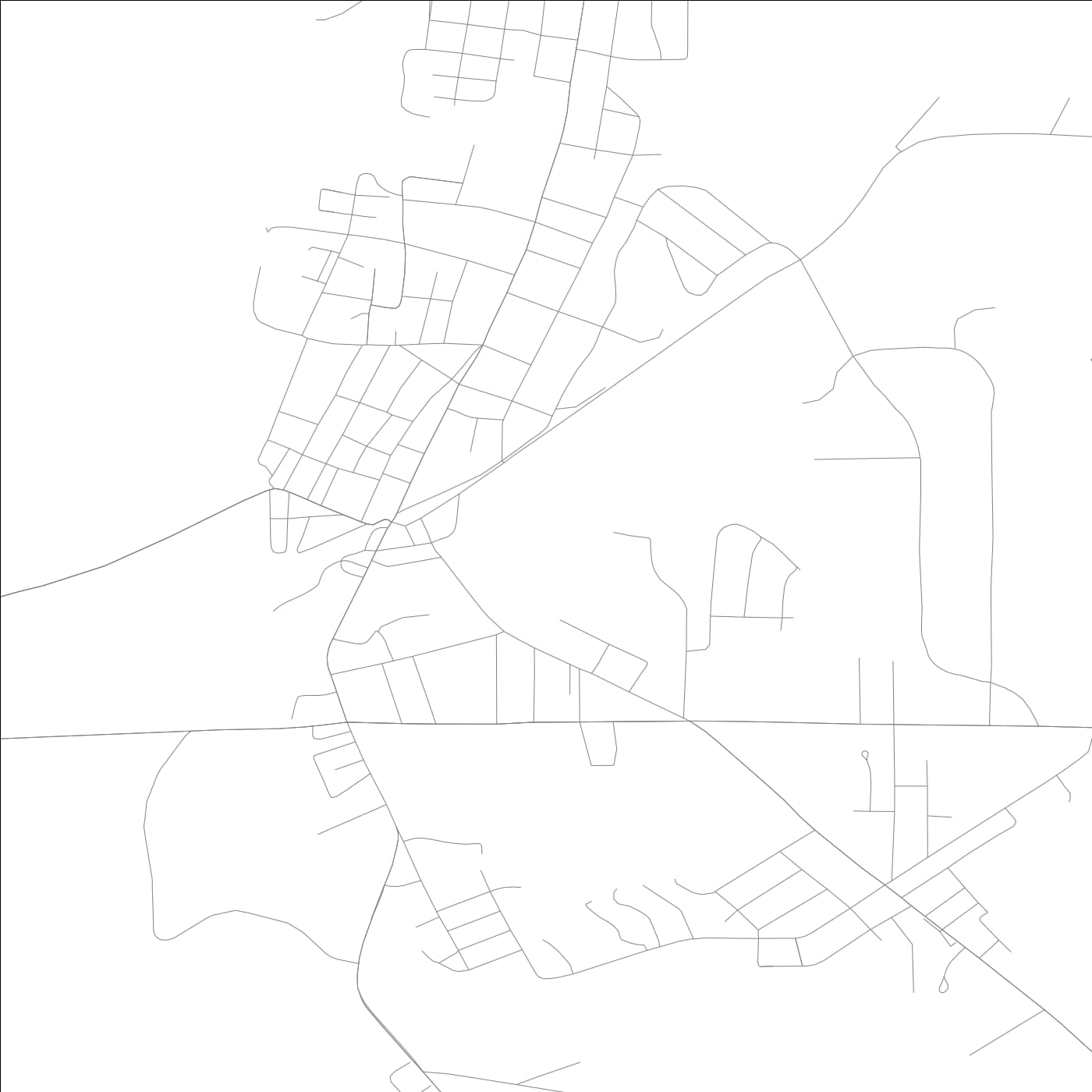 ROAD MAP OF MONTEZUMA, GEORGIA BY MAPBAKES