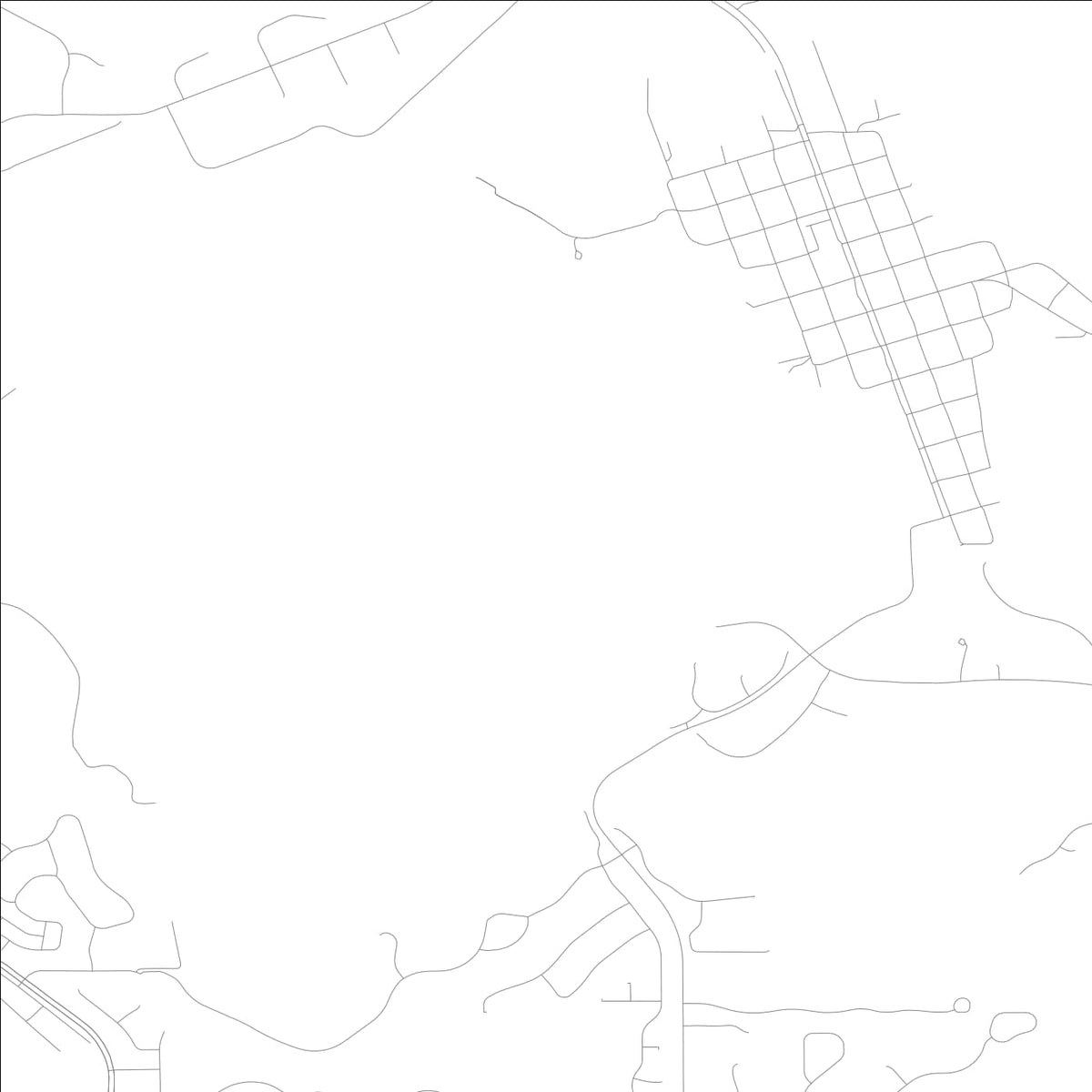 ROAD MAP OF LAKE BUTLER, FLORIDA BY MAPBAKES