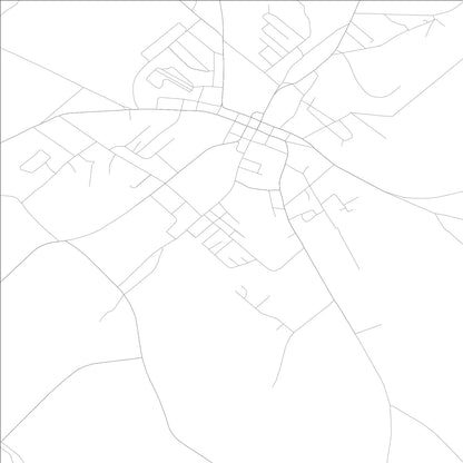 ROAD MAP OF MONTICELLO, GEORGIA BY MAPBAKES