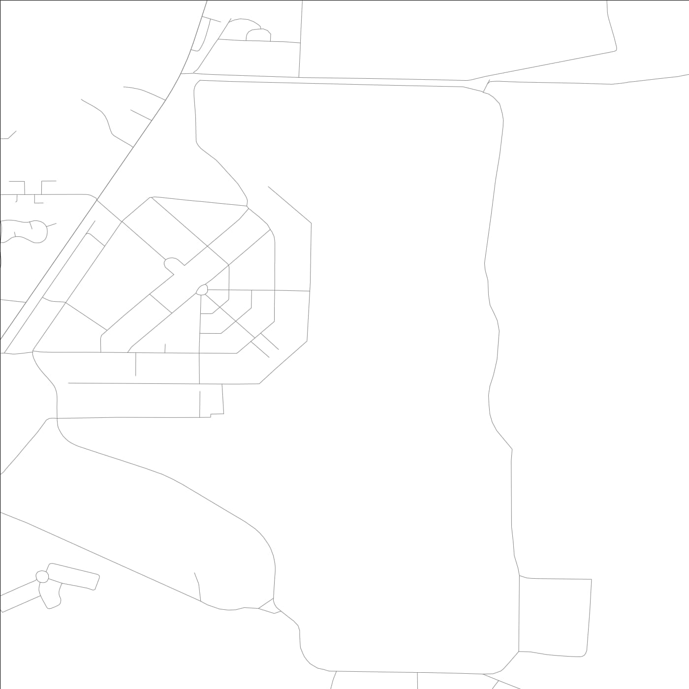 ROAD MAP OF MOODY AFB, GEORGIA BY MAPBAKES