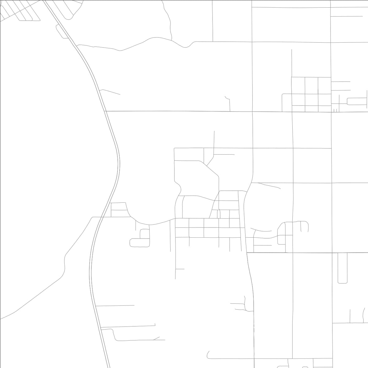 ROAD MAP OF LAKE HAMILTON, FLORIDA BY MAPBAKES