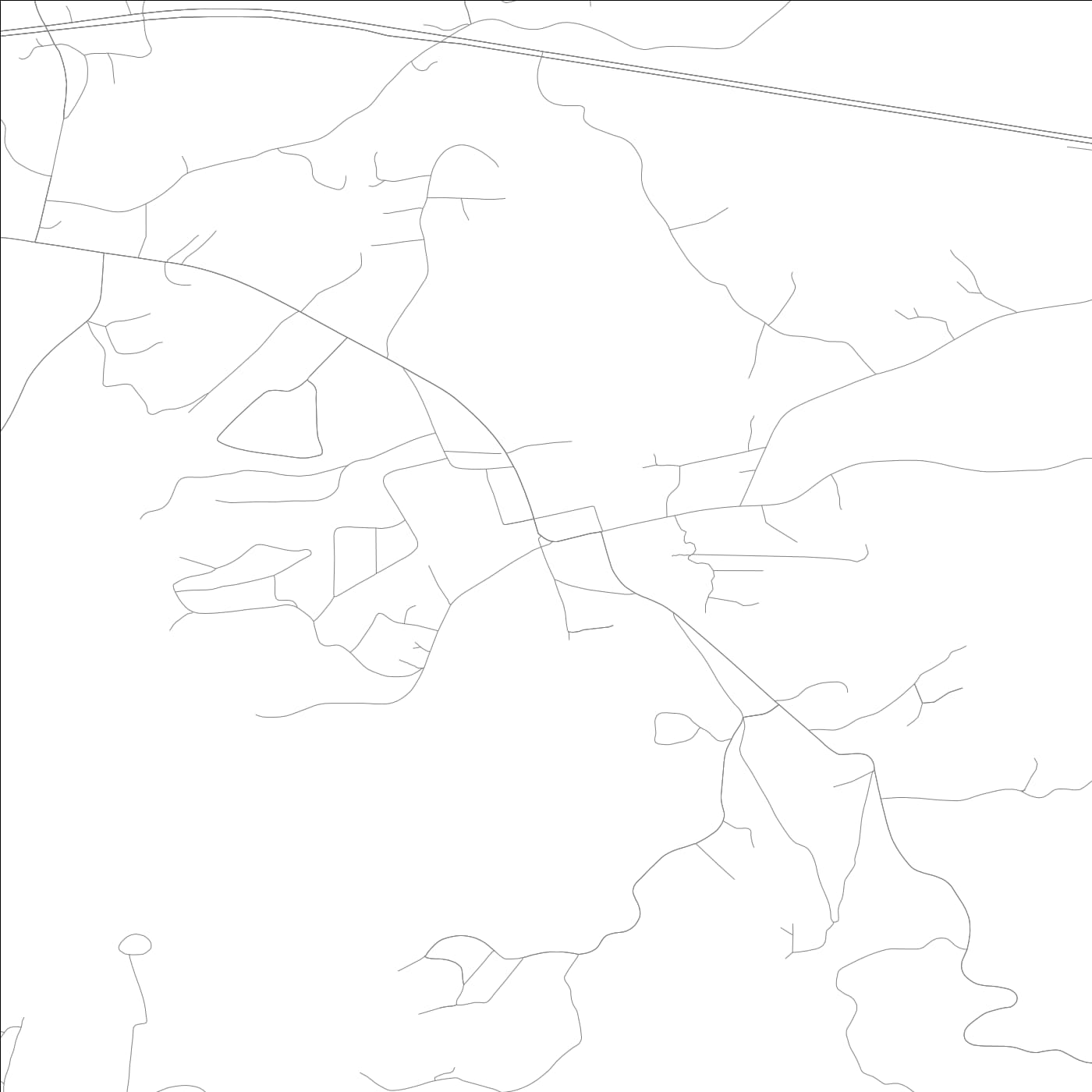 ROAD MAP OF MORGANTON, GEORGIA BY MAPBAKES