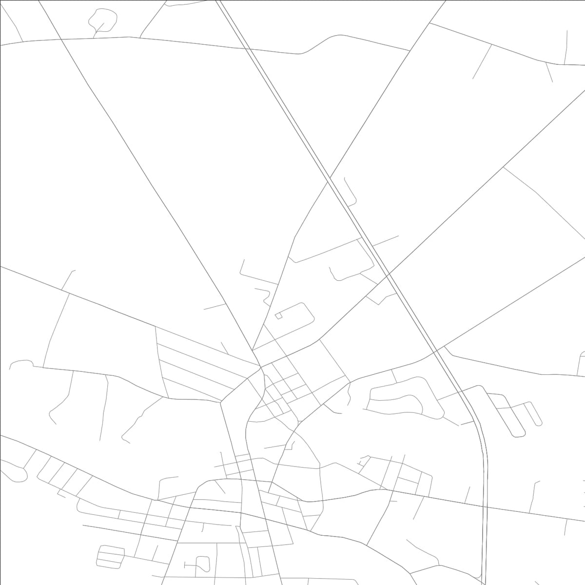 ROAD MAP OF LAUREL, DELAWARE BY MAPBAKES