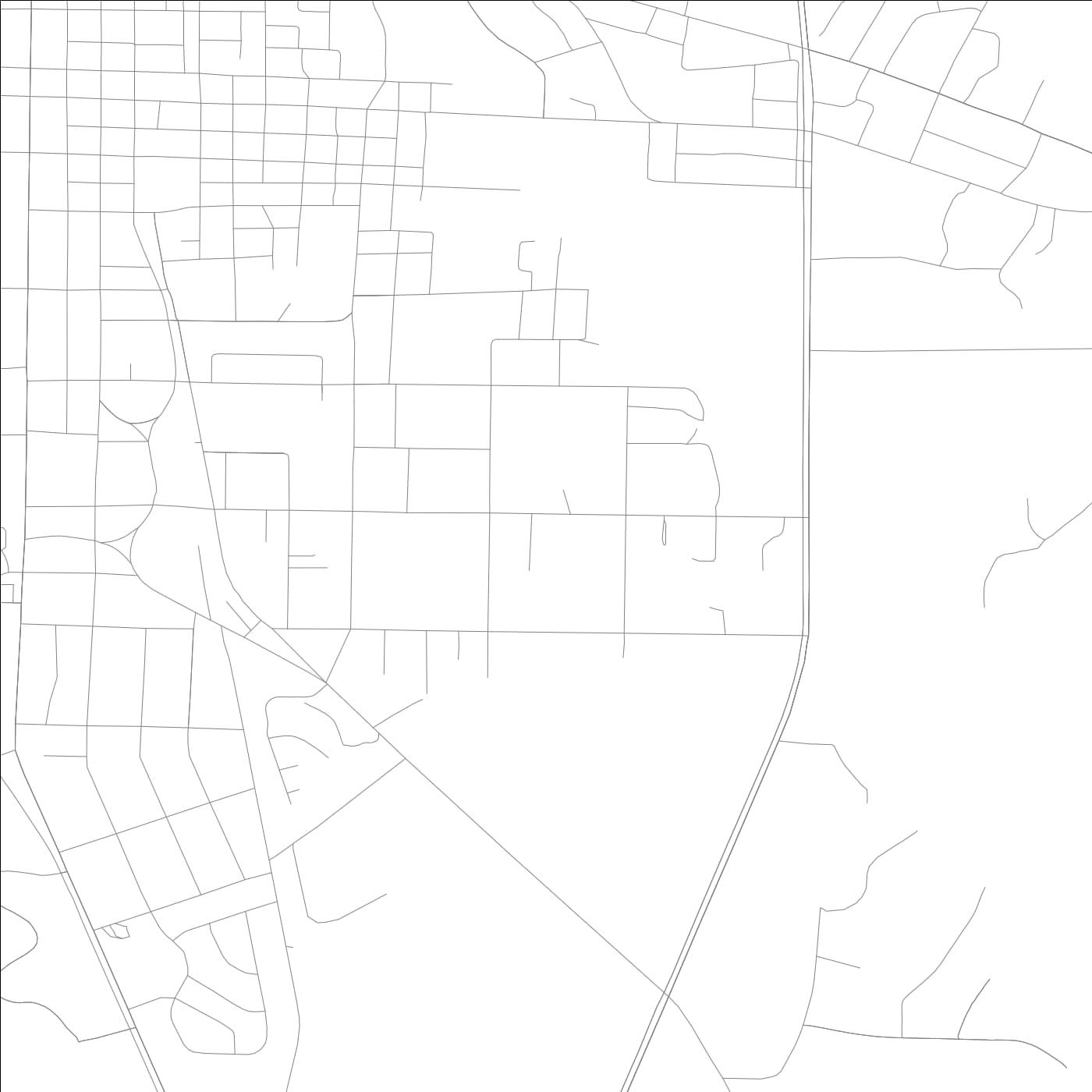 ROAD MAP OF MOULTRIE, GEORGIA BY MAPBAKES