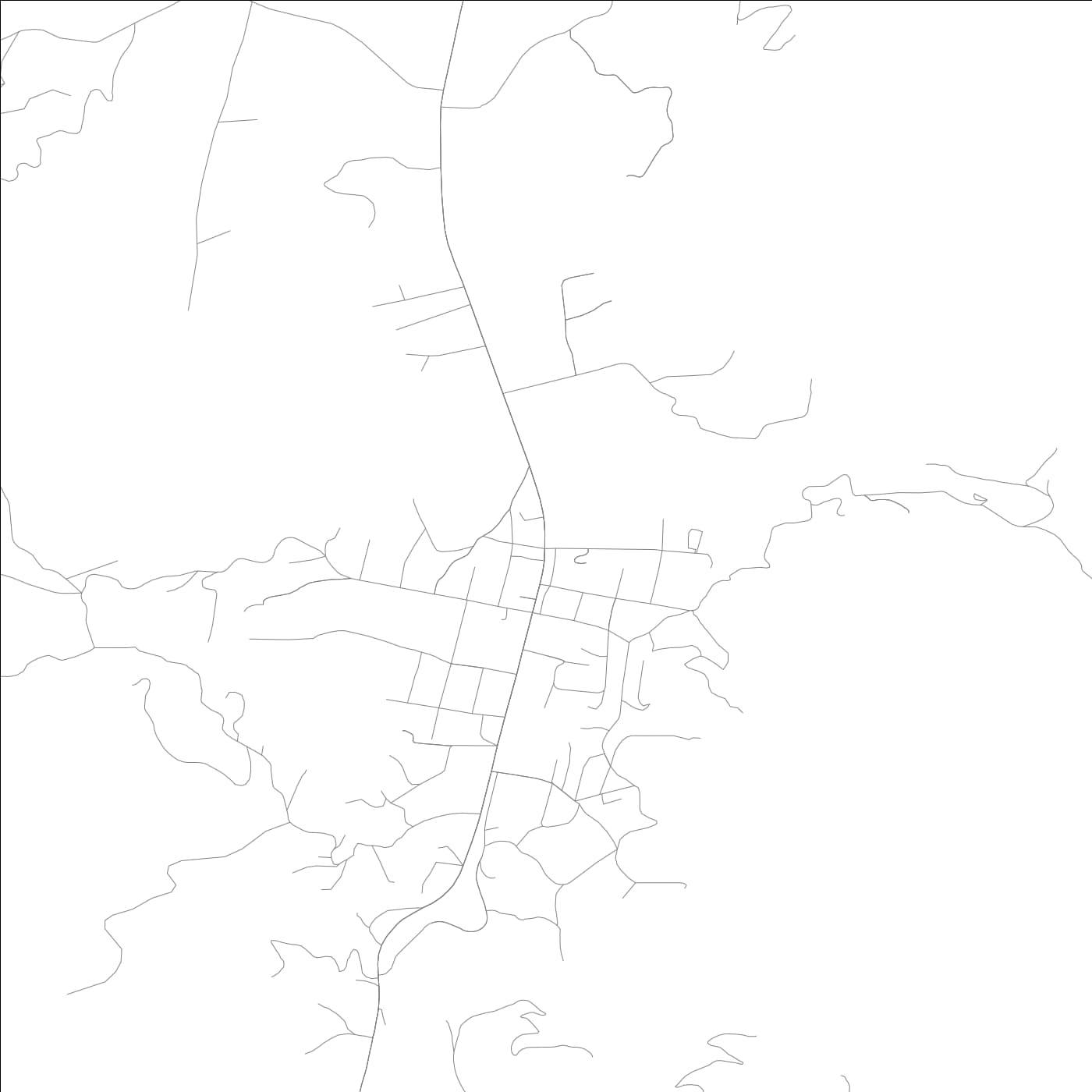 ROAD MAP OF MOUNTAIN CITY, GEORGIA BY MAPBAKES