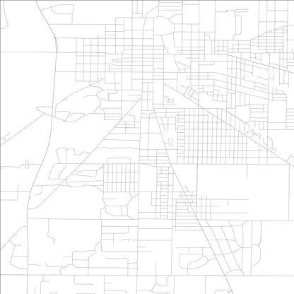 ROAD MAP OF NEW CASTLE, INDIANA BY MAPBAKES