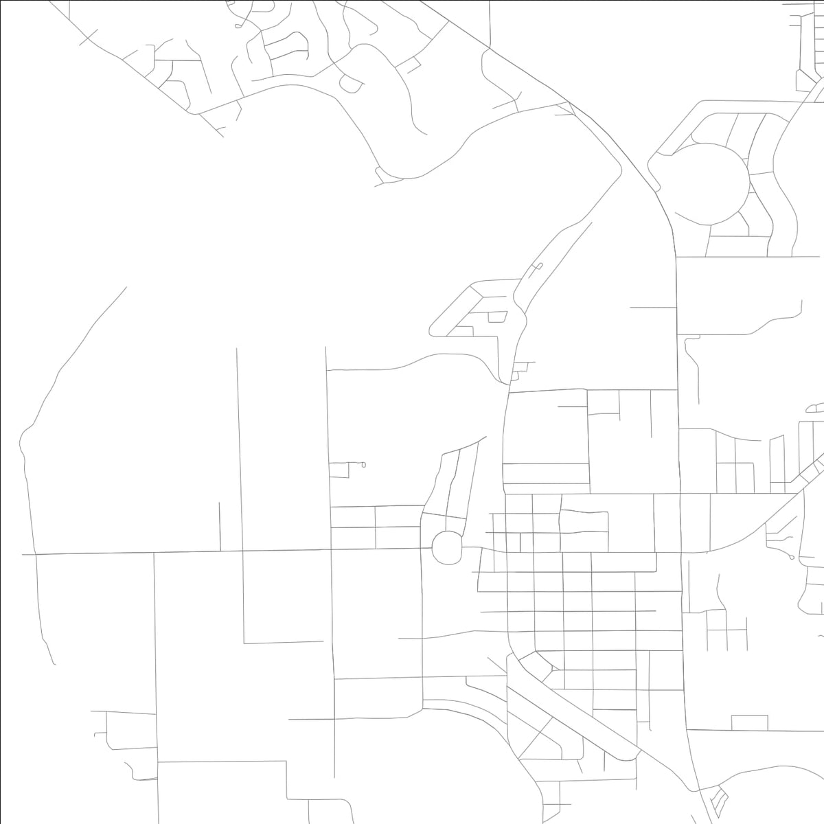 ROAD MAP OF LAKE PLACID, FLORIDA BY MAPBAKES