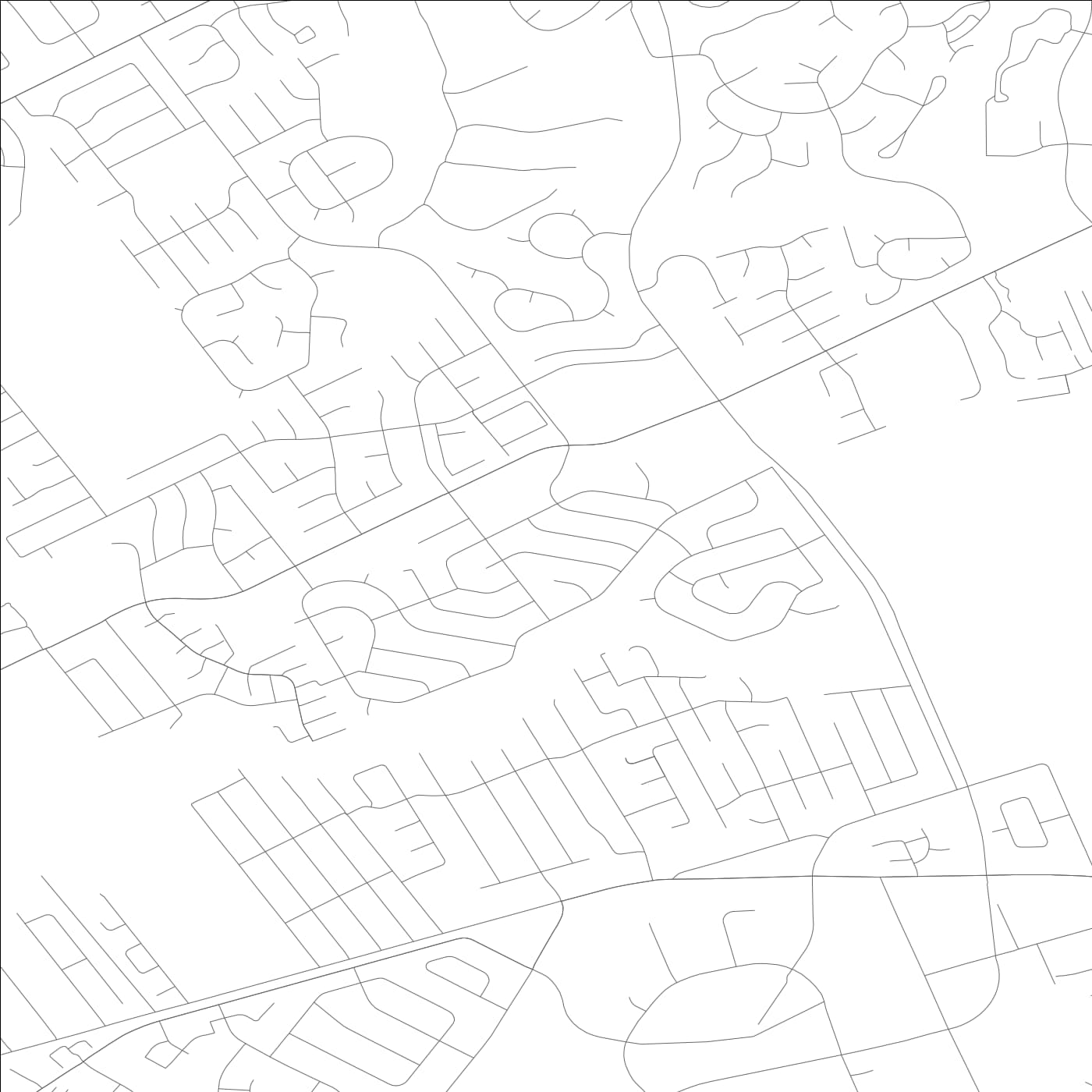 ROAD MAP OF ROLLING HILLS, KENTUCKY BY MAPBAKES