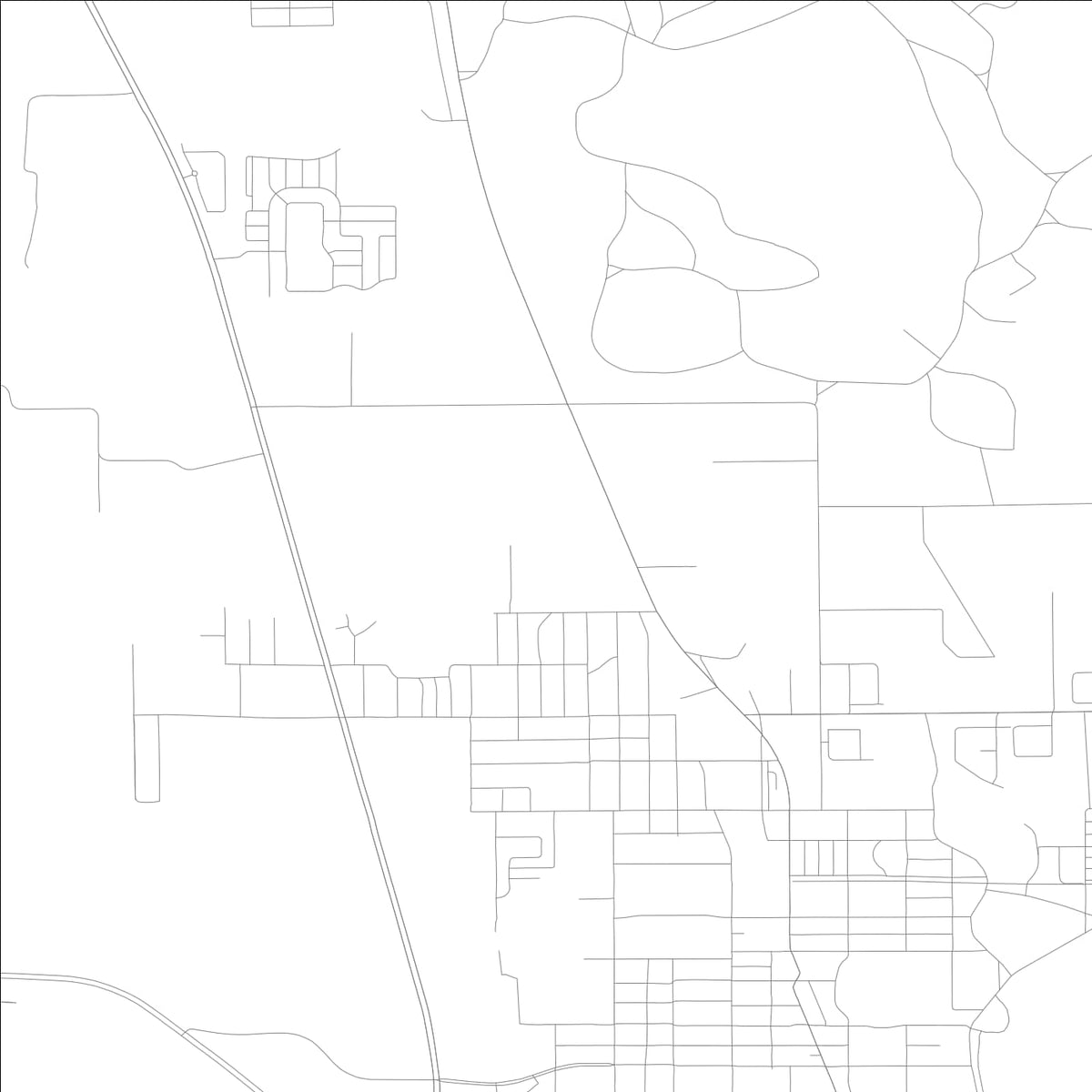 ROAD MAP OF LAKE WALES, FLORIDA BY MAPBAKES