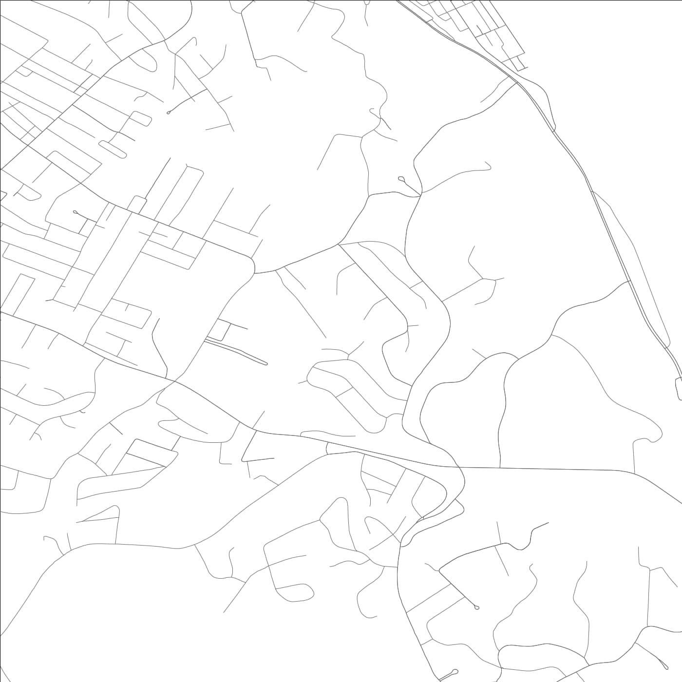 ROAD MAP OF RUSSELL, KENTUCKY BY MAPBAKES