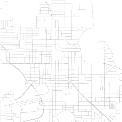 ROAD MAP OF LAKELAND, FLORIDA BY MAPBAKES