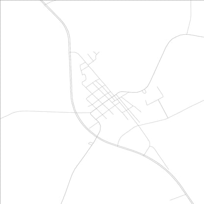 ROAD MAP OF NEWINGTON, GEORGIA BY MAPBAKES