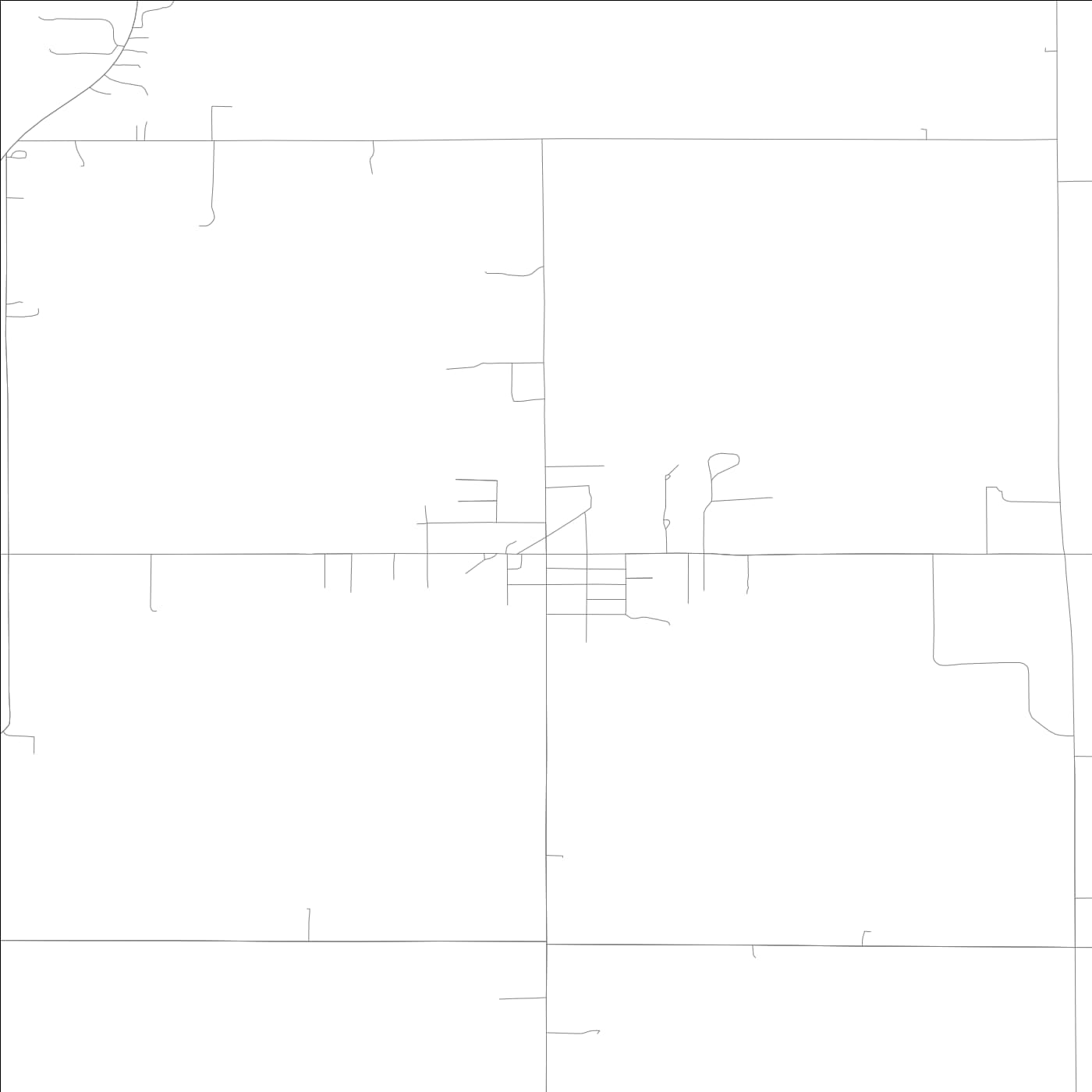 ROAD MAP OF NEW MARKET, INDIANA BY MAPBAKES