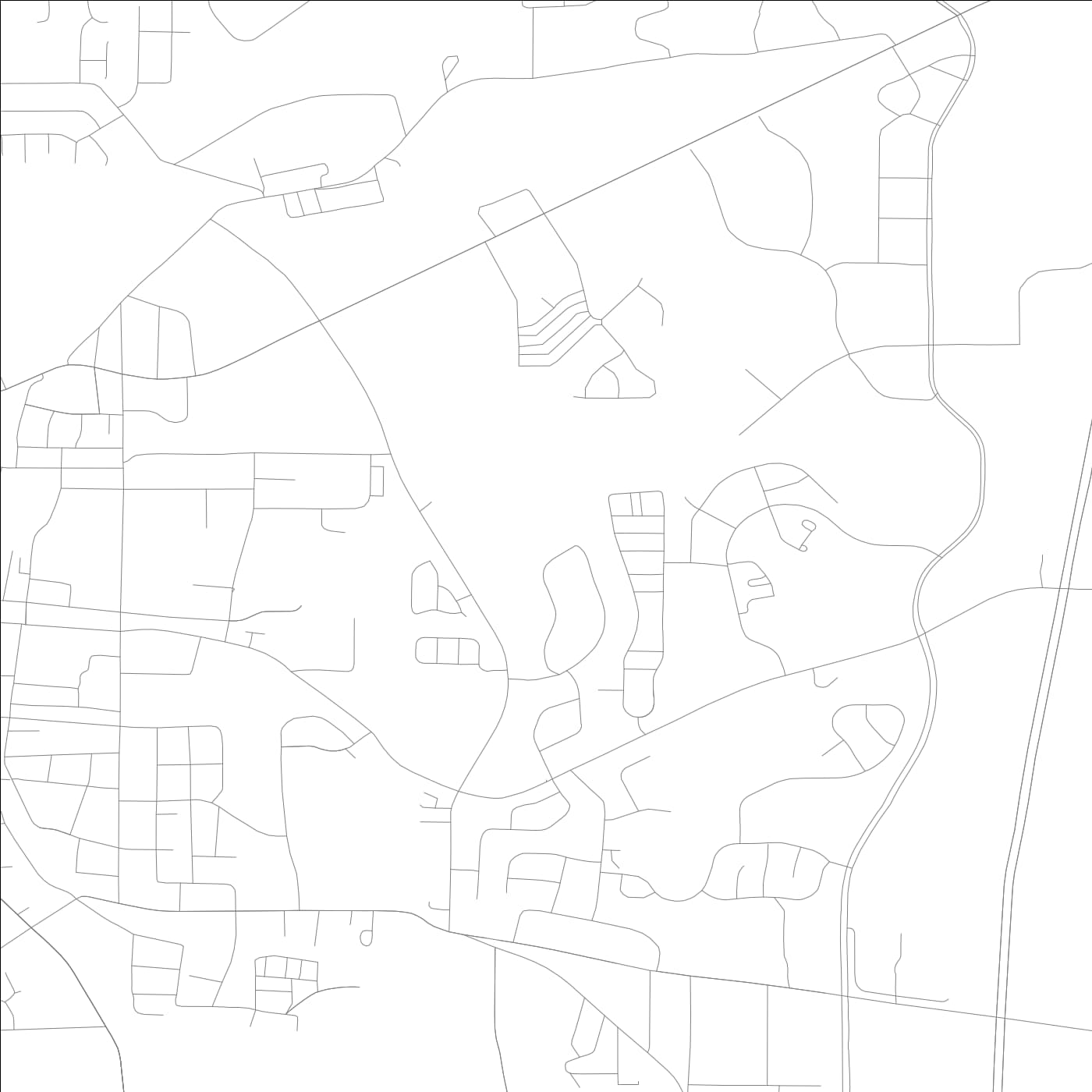 ROAD MAP OF NEWNAN, GEORGIA BY MAPBAKES