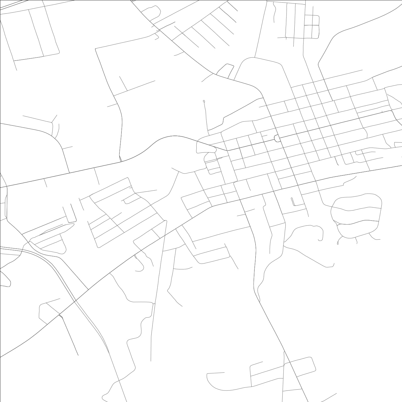 ROAD MAP OF RUSSELLVILLE, KENTUCKY BY MAPBAKES