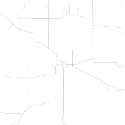 ROAD MAP OF NEW MIDDLETOWN, INDIANA BY MAPBAKES