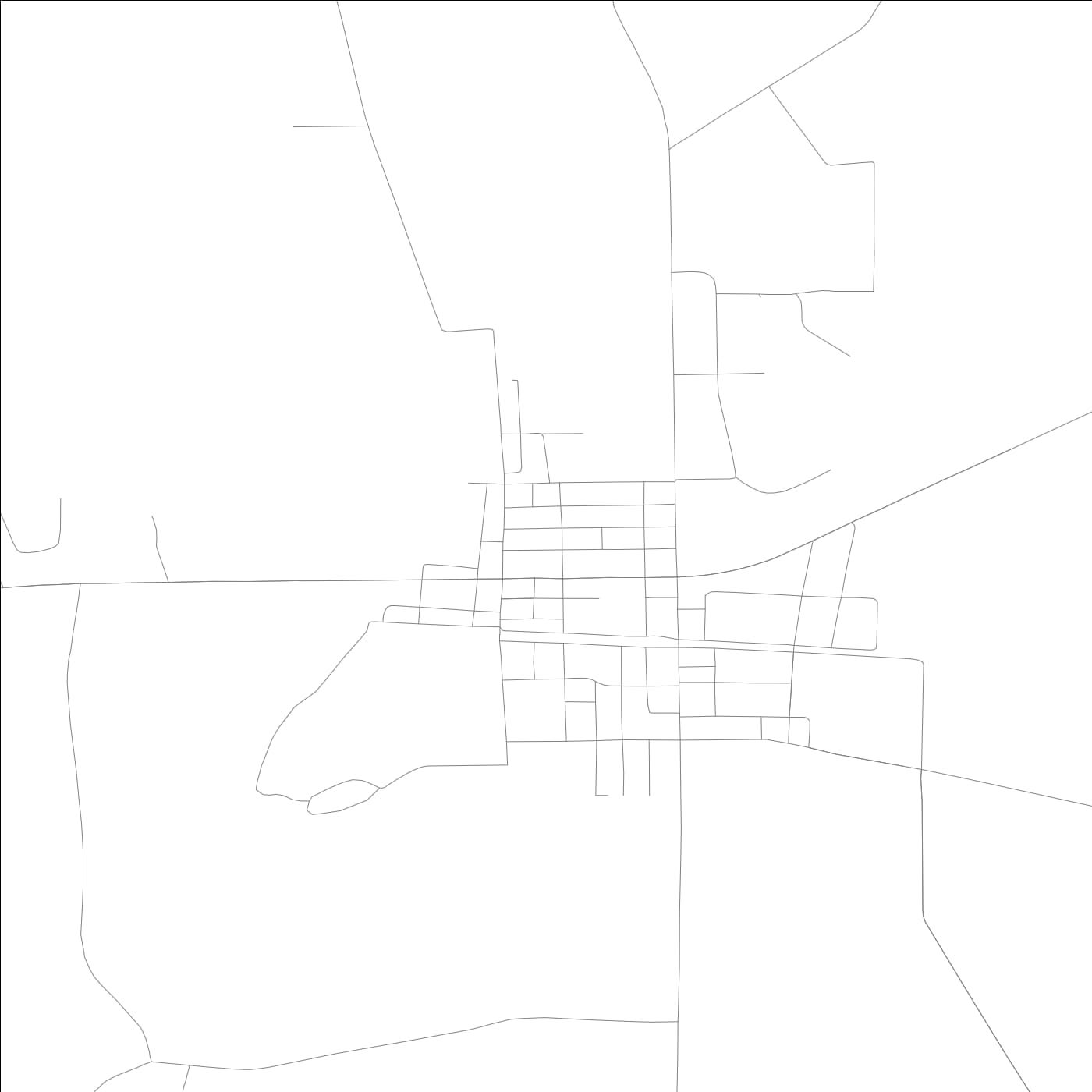 ROAD MAP OF NICHOLLS, GEORGIA BY MAPBAKES