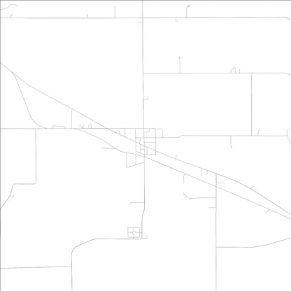 ROAD MAP OF NEW ROSS, INDIANA BY MAPBAKES