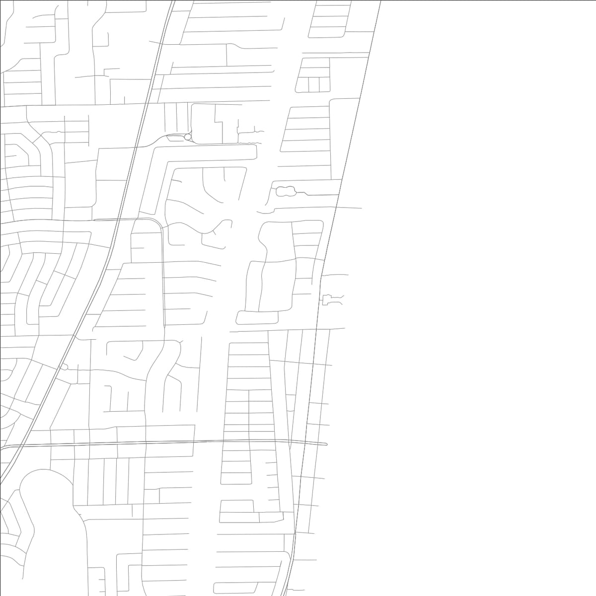 ROAD MAP OF LAUDERDALE BY THE SEA, FLORIDA BY MAPBAKES