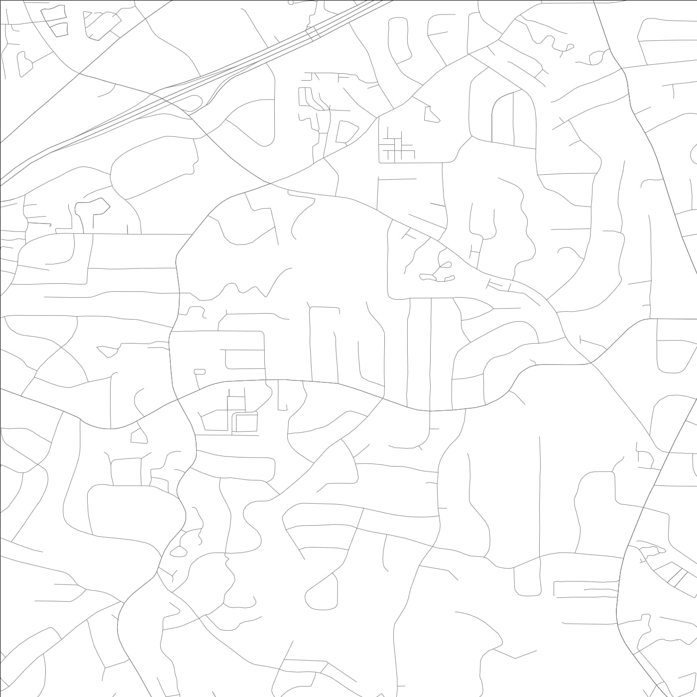 ROAD MAP OF NORTH DRUID HILLS, GEORGIA BY MAPBAKES