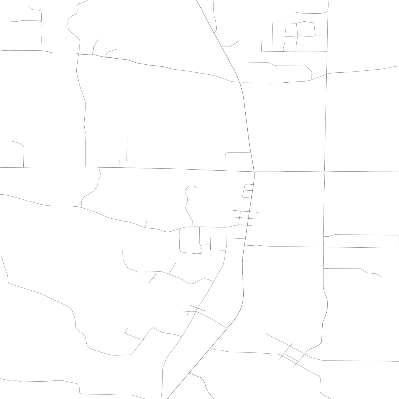 ROAD MAP OF NEW SALISBURY, INDIANA BY MAPBAKES