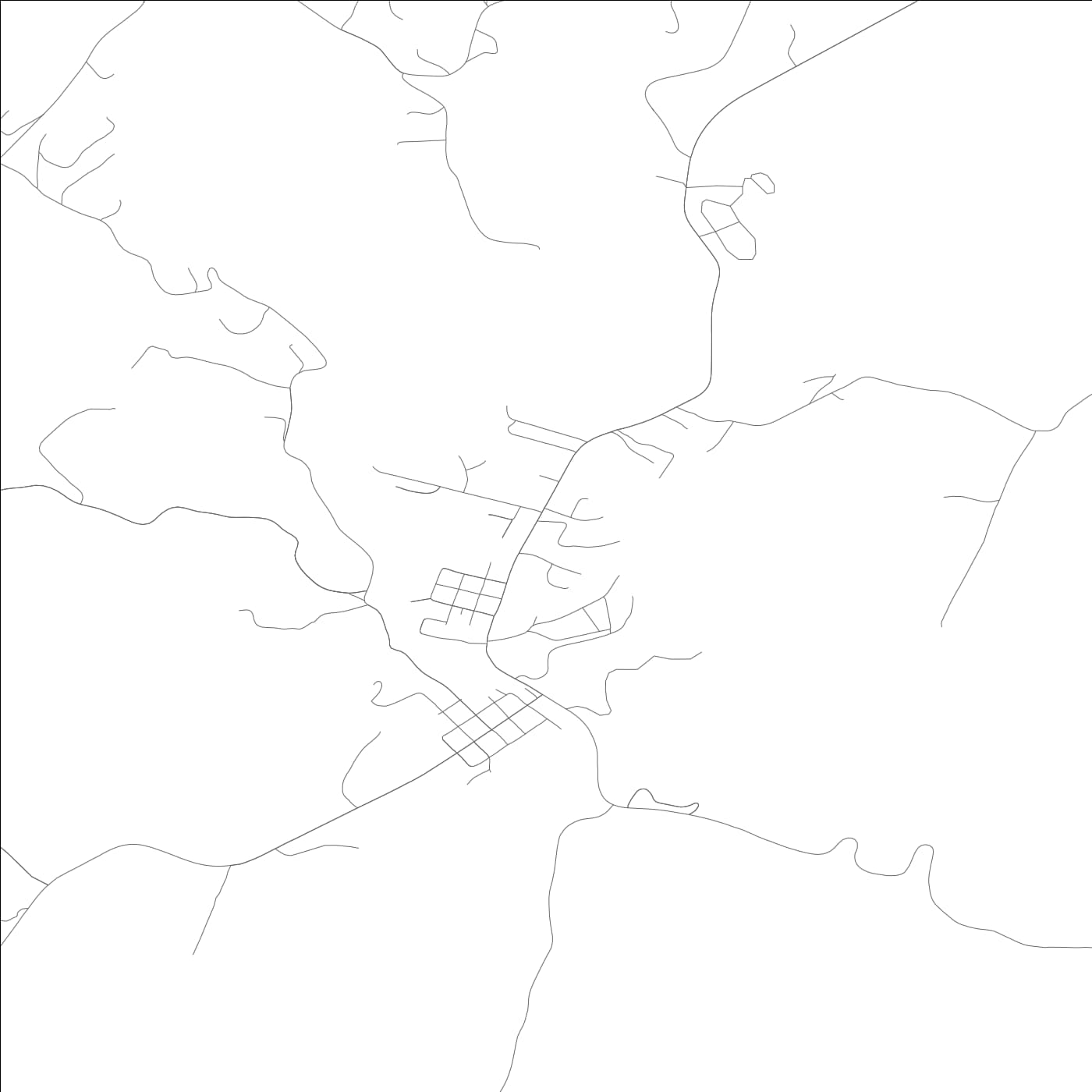 ROAD MAP OF SANDY HOOK, KENTUCKY BY MAPBAKES