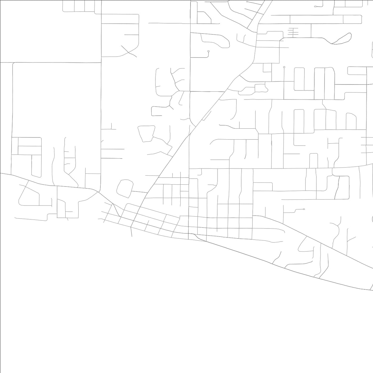 ROAD MAP OF NEWBURGH, INDIANA BY MAPBAKES