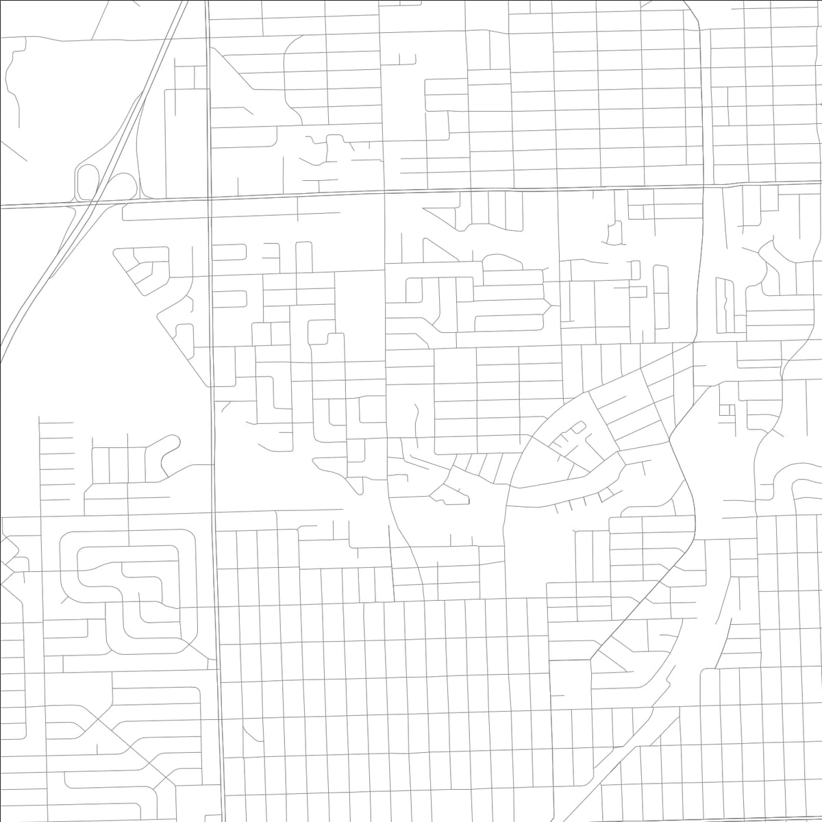 ROAD MAP OF LAZY LAKE, FLORIDA BY MAPBAKES