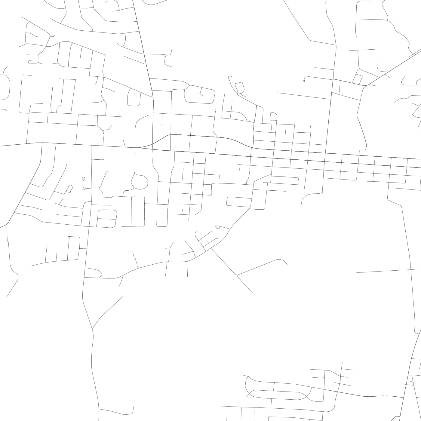 ROAD MAP OF SHELBYVILLE, KENTUCKY BY MAPBAKES