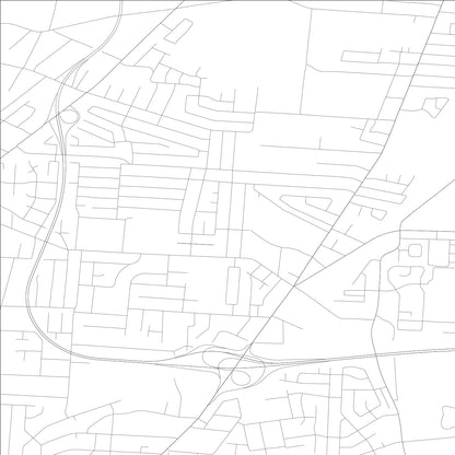 ROAD MAP OF SHIVELY, KENTUCKY BY MAPBAKES