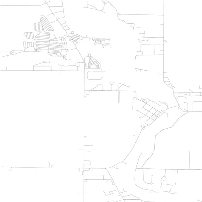 ROAD MAP OF NORWAY, INDIANA BY MAPBAKES