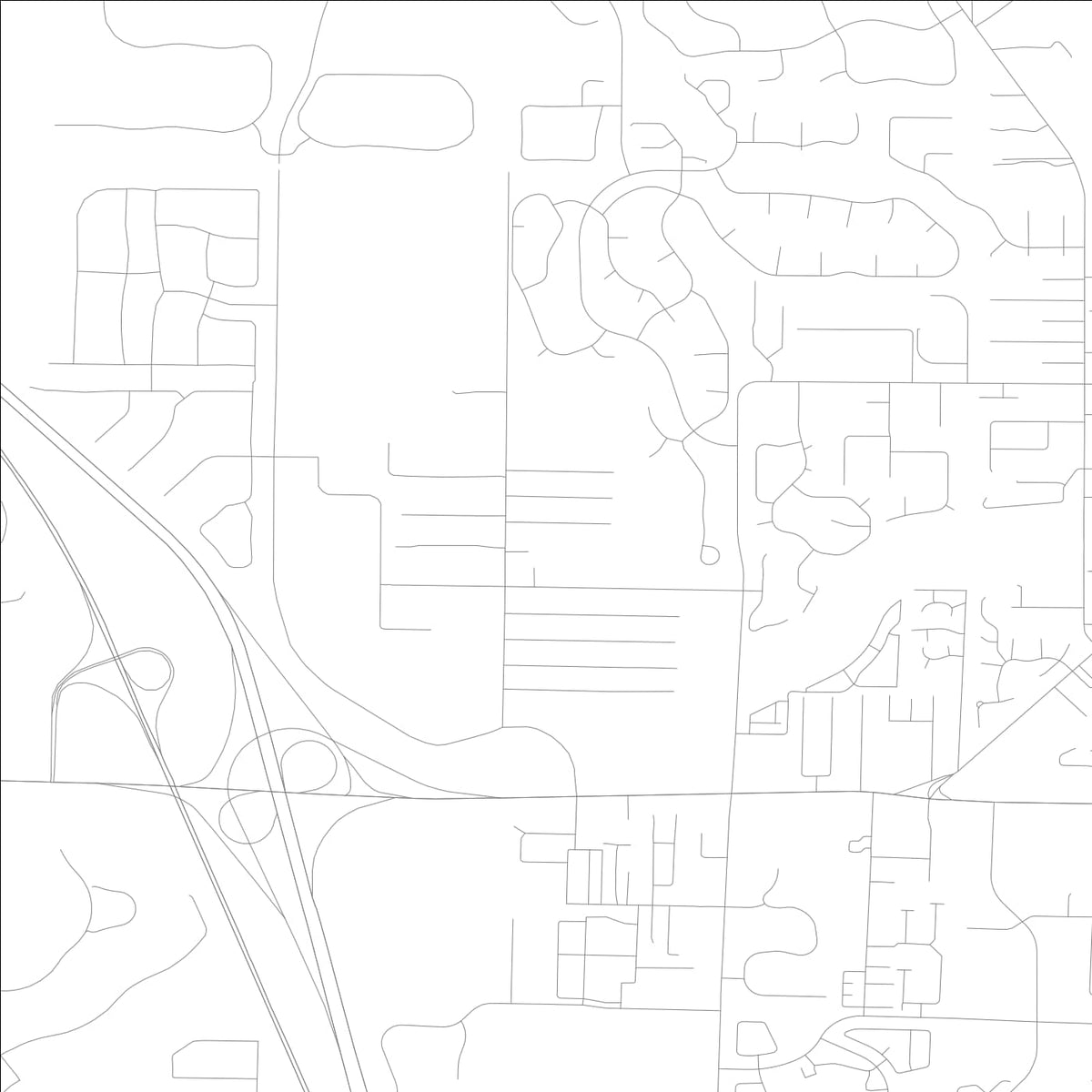 ROAD MAP OF LIMESTONE CREEK, FLORIDA BY MAPBAKES