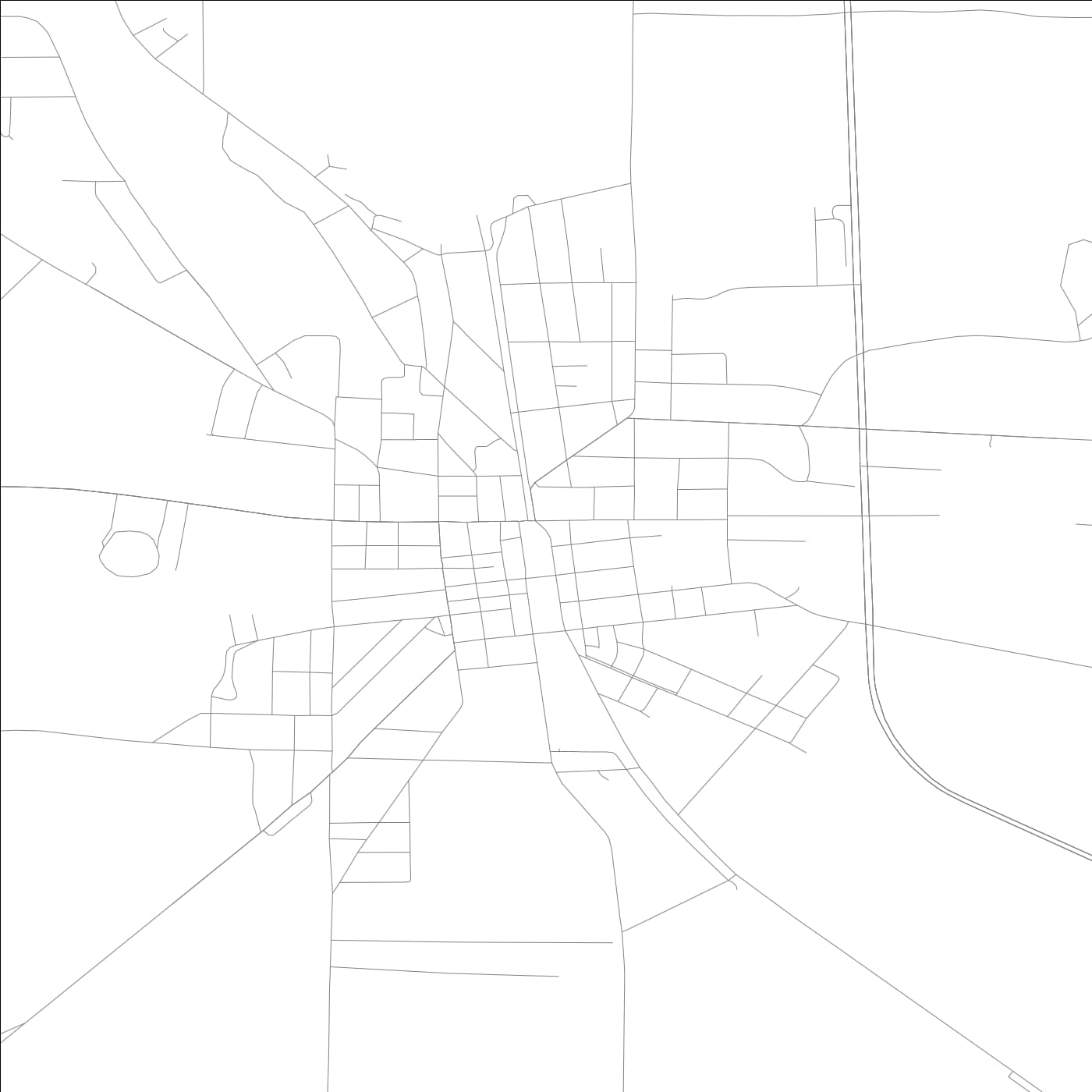 ROAD MAP OF PELHAM, GEORGIA BY MAPBAKES