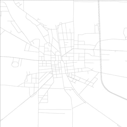 ROAD MAP OF PELHAM, GEORGIA BY MAPBAKES