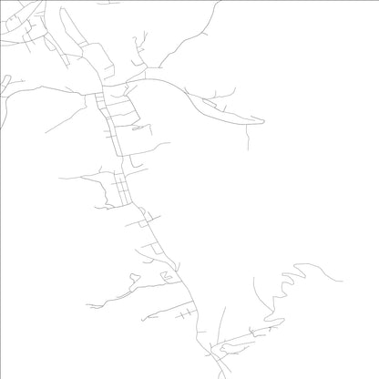 ROAD MAP OF SOUTH WALLINS, KENTUCKY BY MAPBAKES