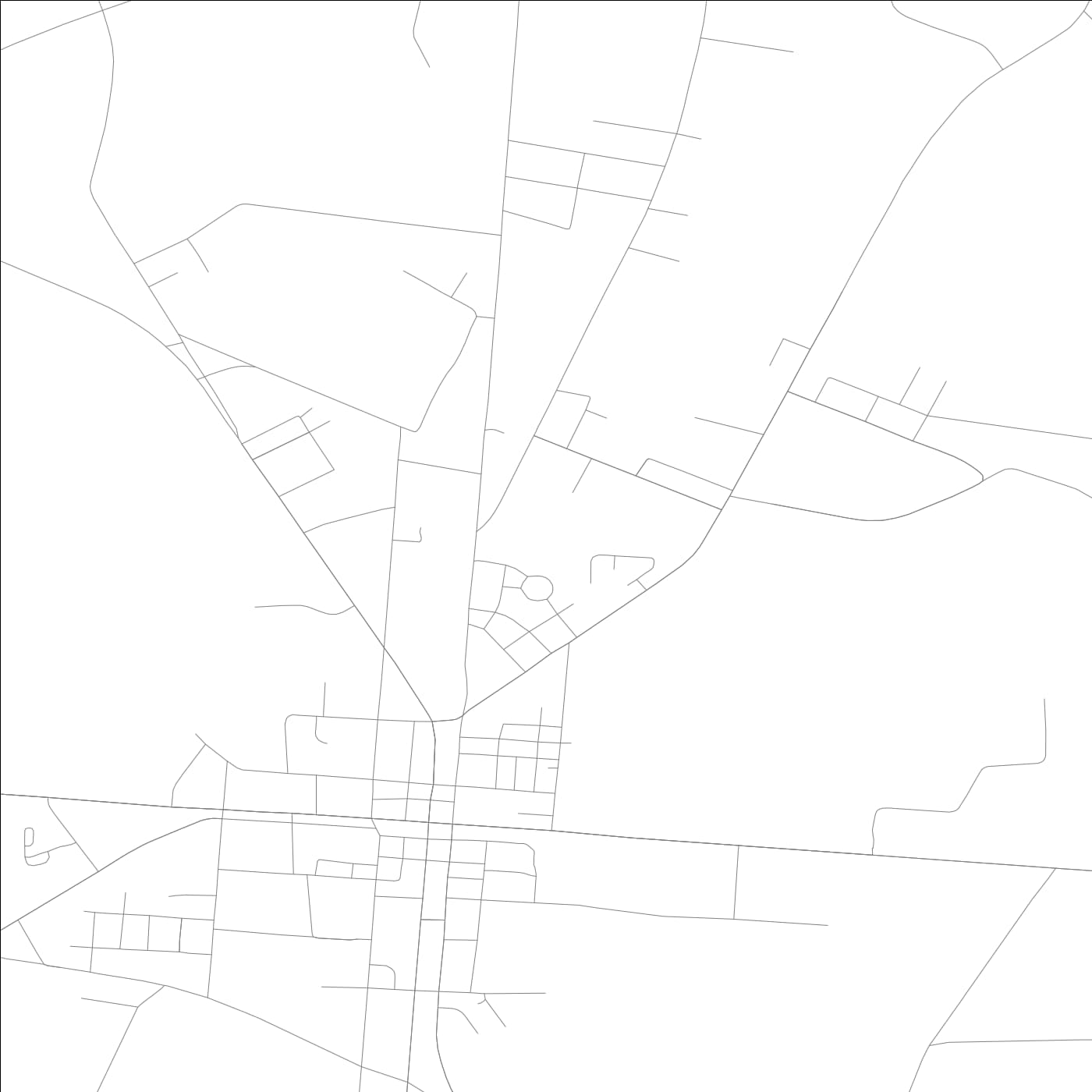 ROAD MAP OF PEMBROKE, GEORGIA BY MAPBAKES