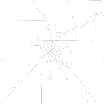 ROAD MAP OF OSGOOD, INDIANA BY MAPBAKES